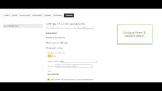 Configure Refresh Time for a Dataflow in Power BI Service