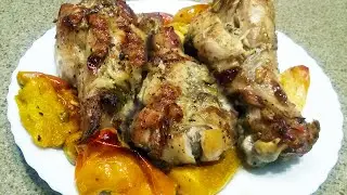 Простой, вкусный рецепт - крылья индейки запеченные в духовке. Мягкая сочная индейка в духовке.