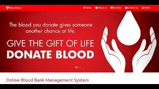 Online Blood Bank Management System In Php And MySql