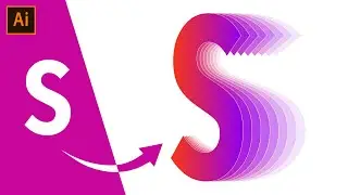 Flip Text Effect - Adobe Illustrator Tutorial