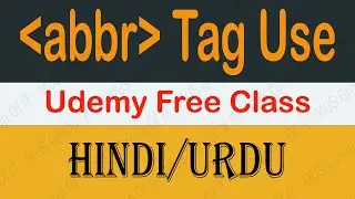 Abbr Tag In Html In Hindi Class 6 |  Html Tutorial For Beginner 