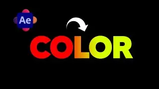 How to Create a Chameleon Color Text in After EFFECTS I theVfxdudes I