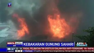 Permukiman Padat di Gunung Sahari Dilalap Api