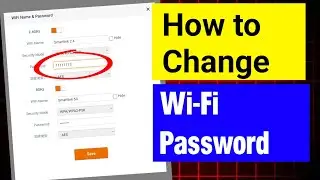 Change Wifi Password | How to Change WiFi Password | Full Guide