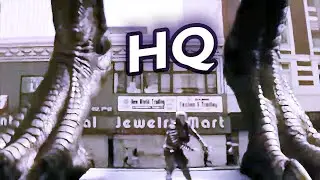 [Higher Quality] Stompy macro dragon attacks a street