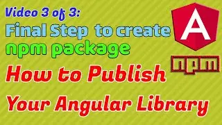 Step 3 to Publish angular package