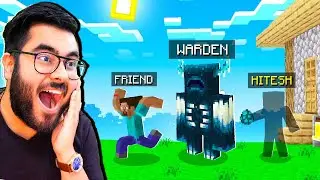 🤣 WARDEN PRANK ON FRIENDS 🤣| MINECRAFT PRANK SERIES | Hitesh KS