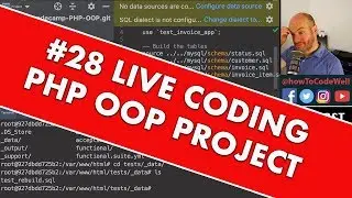 Live PHP Coding Stream #28 Creating OOP course for FreeCodeCamp -  MySQL test DB Docker container