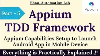 how to launch app using appium | latest tutorial | testing framework | mobile app automation |Part-5