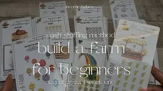 Build A Farm Savings Challenge for Beginners | Cash Envelope Method