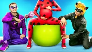 Zengin Yatılı Okuldaki Zavallı Ladybug / Hello Kitty Evsiz Bir Kedi Yavrusunu Kurtardı!