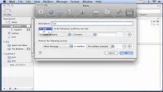 How to setup rules and filters in Apple Mail