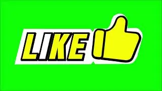 Green Screen Video_Free Like Button Sticker Elements Collection