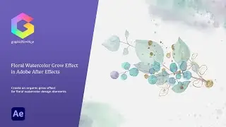 Floral Watercolor Grow Effect - Adobe After Effects Tutorial