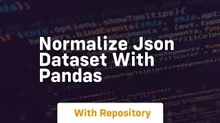 normalize json dataset with pandas