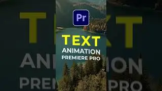 Smooth Text Animation Premiere Pro #adobepremirepro #text #amimation