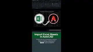 How to import Excel sheet in AutoCAD 