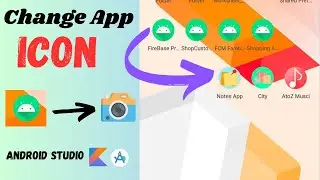 How to change app icon in android studio kotlin || app ka logo kaise change kare android studio me