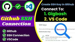 9. How To Create and Add SSH Key to GitHub | Connect GitHub and Git Use SSH Connection| Push Project