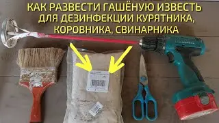 Как правильно развести ГАШЁНУЮ ИЗВЕСТЬ для дезинфекции курятника, коровника, свинарника