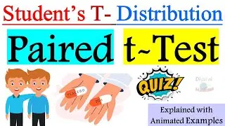 What is Paired Samples T-Test in Statistics ? | Student's t-distribution ? | Explained with Examples