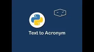 text to acronym in python 😀