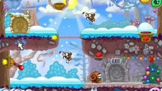 флеш игра Улитка Боб 6 Зимняя сказка Snail Bob 6 Winter Story 2 серия