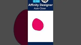 Affinity Designer Quick Tips - Auto-Close shapes #affinitydesigner #affinity #affinitydesigner2