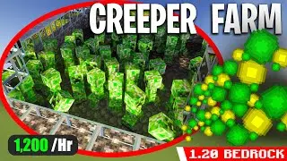 Powerful CREEPER FARM for Minecraft Bedrock 1.21