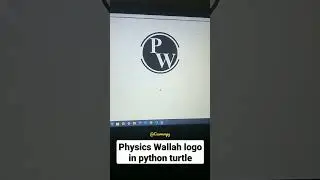 @PhysicsWallah Logo Drawing Using Python Turtle | Python For Beginners | Learnonpy |