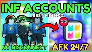 *No Disconnect* FARM 24/7😱WITH INFINITE ACCOUNTS in Roblox Pet Simulator 99 (Best Profit Method)