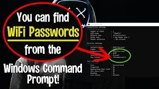 You can find your WIFI Passwords from the Windows Command Prompt!