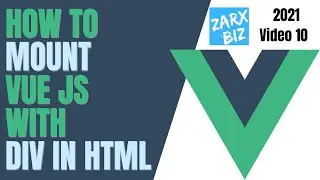 #10 how to mount vue js with div in html  | Vuejs Tutorial | Vuejs for beginners