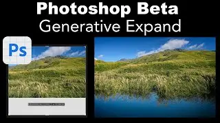 PHOTOSHOP BETA (Now with GENERATIVE EXPAND) A New Feature In The Crop Tool