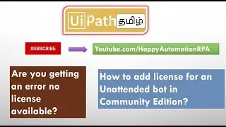 UiPath Tamil - How to add an unattended robot in CE