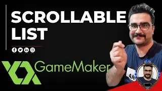 how to implement scrollable list in game maker