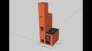 ПРОЕКТ отопительно-варочной печи 90х90 см для самостоятельного строительства