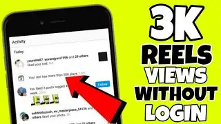 3K Instagram Reels Views Without Login|How To Increase Instagram Unlimited Reels Views|Trick Net|