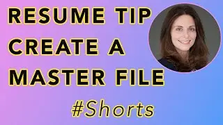 Resume Writing Tip - Creating A Master Resume | Winning Resume Tips for Jobseekers | #Shorts