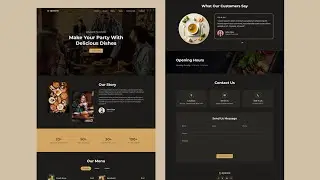 Restaurant Website using Html Css and Javascript