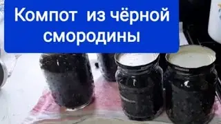 Компот из чёрной смородины, концентрированный.