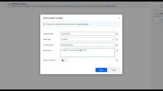 Power Automate Desktop || Output Variables