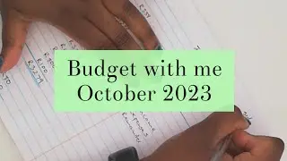 Budget with me October 2023 |Low income budgeting