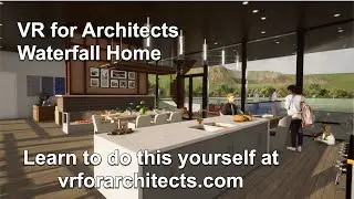 VR for Architects - Waterfall Home by 2e Architects - Example Twinmotion Rendering & Animation