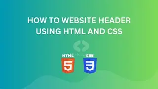 How to make a header in CSS | How to add a navigation bar in HTML | How to create  a menu in html