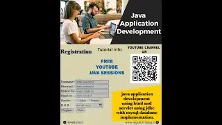 Html with java Servlet implementation with example of user page registration with jdbc and mysql db.