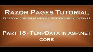 TempData in ASP NET Core