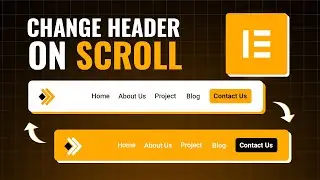 Changing Headers On Scroll with Elementor Sticky Headers | Sticky Header effect | Elementor Pro