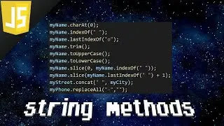 JavaScript string methods 🧵