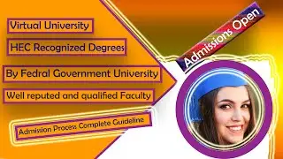 virtual university | Virtual university admission | virtual university admission 2019 | vu admission